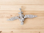 Side view of Light Fury dragon showing sleek flexible design