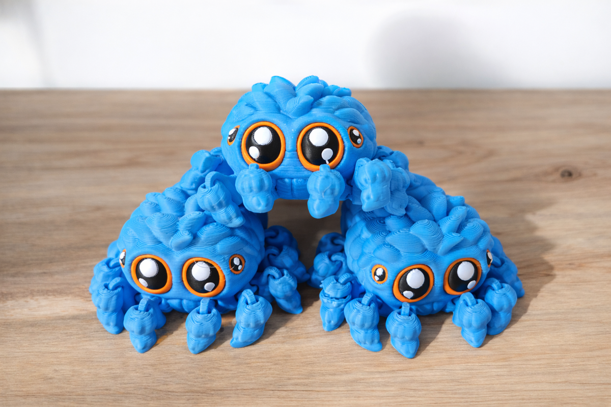 Flexi Spiders Articulated Wild Creature — 3D printed in South Africa by PrintWorx3D